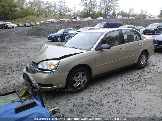1G1ZT52875F299210 - 2005 CHEVROLET MALIBU LS ოქროსფერი ფოტო 2