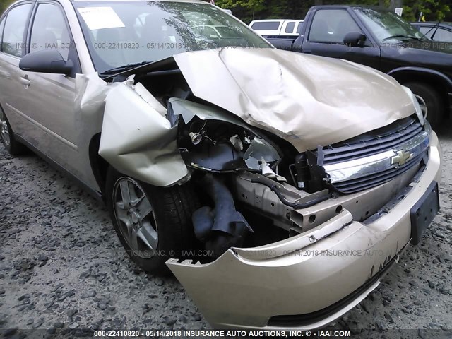 1G1ZT52875F299210 - 2005 CHEVROLET MALIBU LS ოქროსფერი ფოტო 6