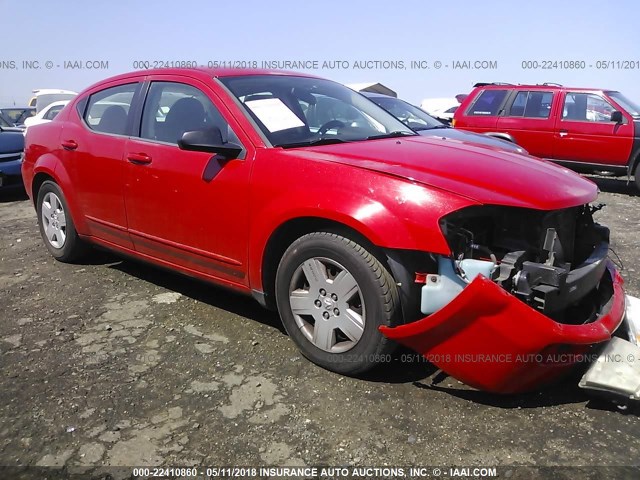 1B3LC46B89N541125 - 2009 DODGE AVENGER SE/SXT RED photo 1