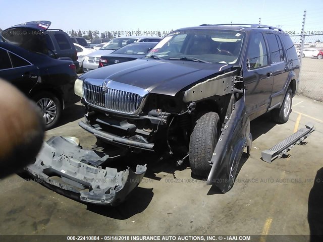 5LMEU88H45ZJ29678 - 2005 LINCOLN AVIATOR BROWN photo 2