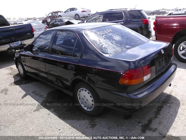 2HGEJ6620VH542217 - 1997 HONDA CIVIC DX BLACK photo 3