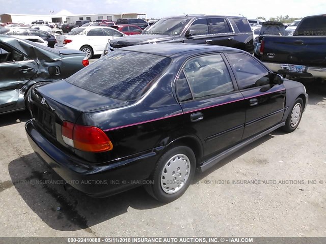 2HGEJ6620VH542217 - 1997 HONDA CIVIC DX BLACK photo 4