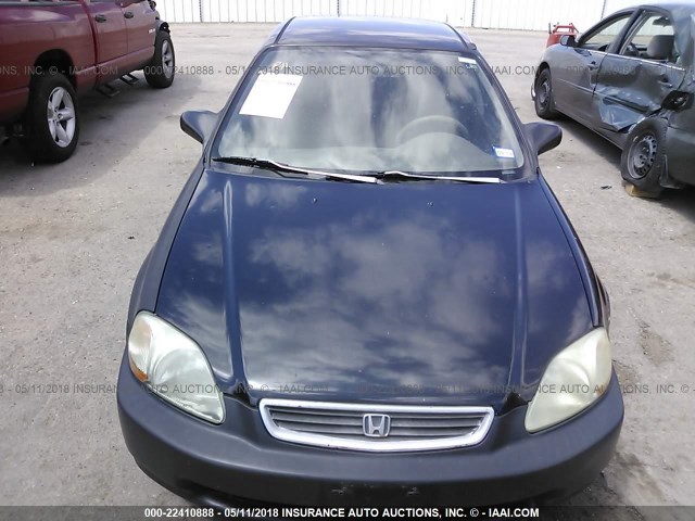2HGEJ6620VH542217 - 1997 HONDA CIVIC DX BLACK photo 6