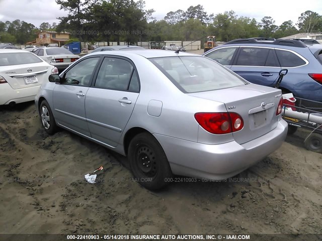 1NXBR32E65Z438302 - 2005 TOYOTA COROLLA CE/LE/S SILVER photo 3