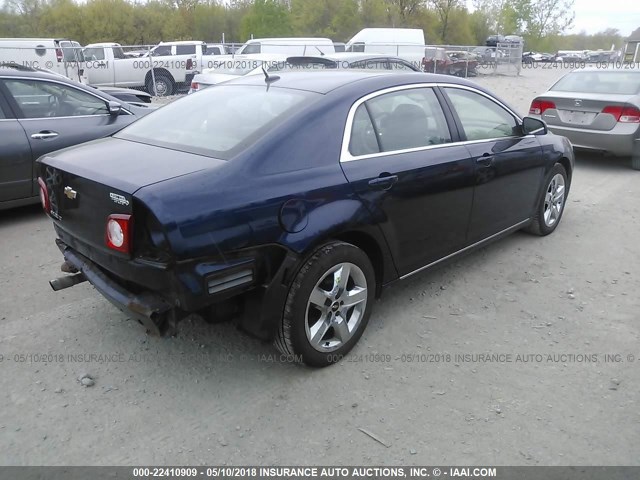 1G1ZC5EB7A4155573 - 2010 CHEVROLET MALIBU 1LT 深蓝色 照片 4