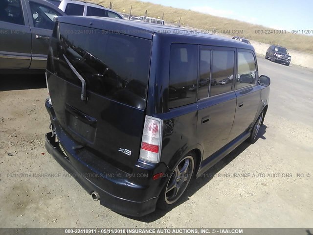 JTLKT324040135099 - 2004 TOYOTA SCION XB BLUE photo 4