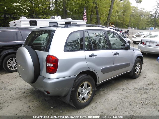 JTEGD20V740023464 - 2004 TOYOTA RAV4 银色 照片 4