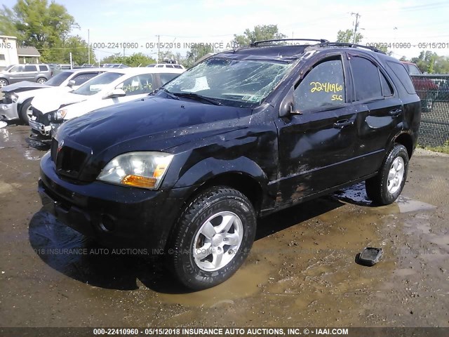 KNDJC736275717694 - 2007 KIA SORENTO EX/LX BLACK photo 2