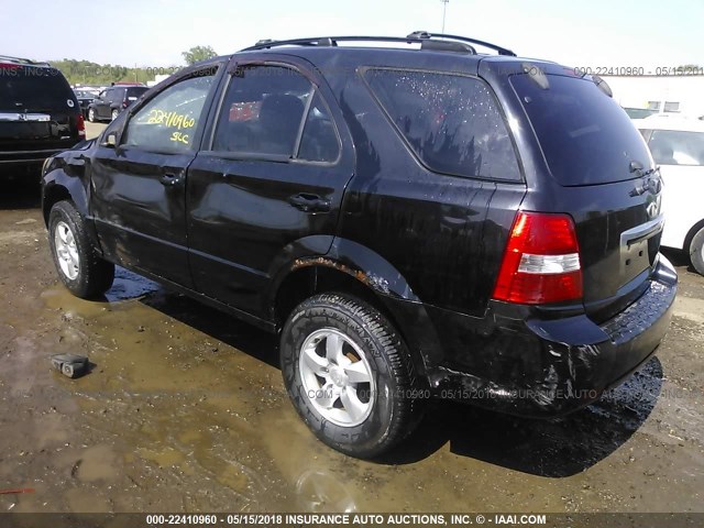 KNDJC736275717694 - 2007 KIA SORENTO EX/LX BLACK photo 3