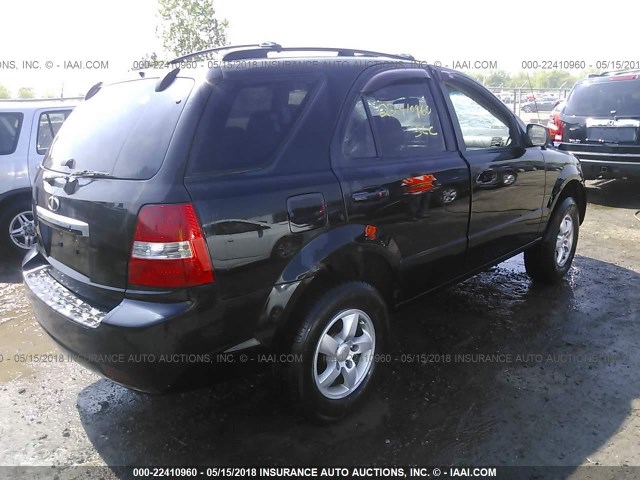 KNDJC736275717694 - 2007 KIA SORENTO EX/LX BLACK photo 4