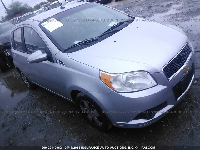 KL1TD66E59B330474 - 2009 CHEVROLET AVEO LS/LT SILVER photo 1