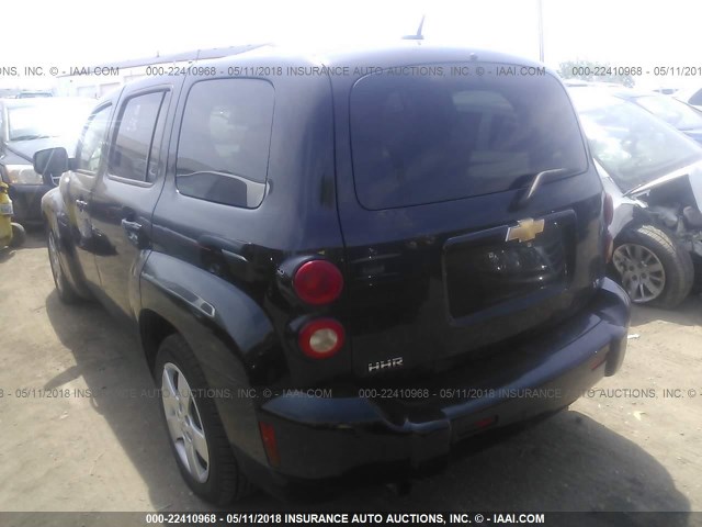 3GNCA13D78S699170 - 2008 CHEVROLET HHR LS შავი ფოტო 3