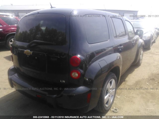 3GNCA13D78S699170 - 2008 CHEVROLET HHR LS შავი ფოტო 4