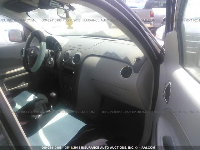 3GNCA13D78S699170 - 2008 CHEVROLET HHR LS შავი ფოტო 5