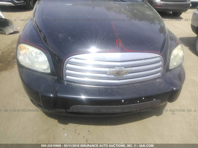 3GNCA13D78S699170 - 2008 CHEVROLET HHR LS შავი ფოტო 6