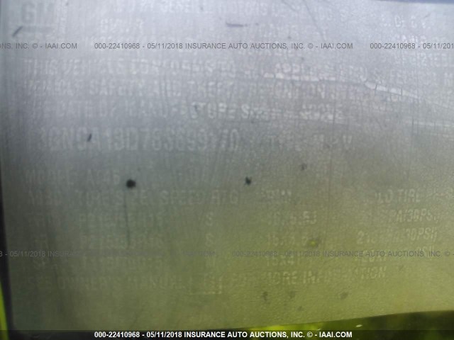 3GNCA13D78S699170 - 2008 CHEVROLET HHR LS შავი ფოტო 9