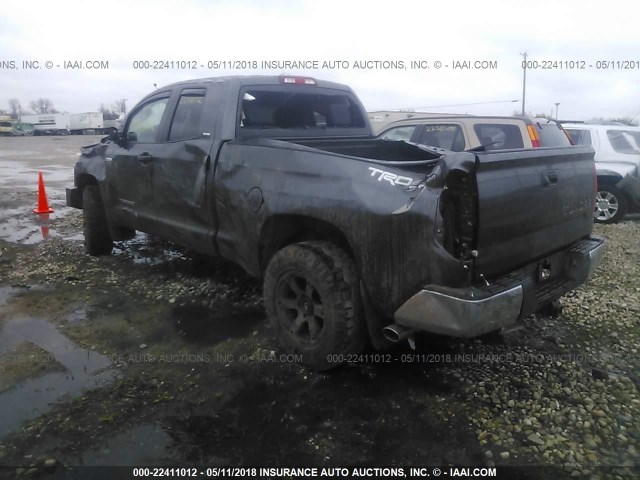 5TFUW5F19GX534421 - 2016 TOYOTA TUNDRA DOUBLE CAB SR/SR5 GRAY photo 3