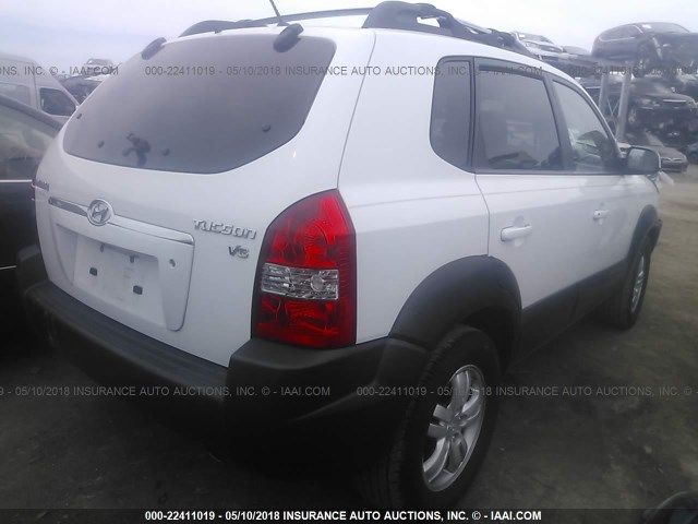 KM8JN12D26U439192 - 2006 HYUNDAI TUCSON GLS/LIMITED 白色 照片 4