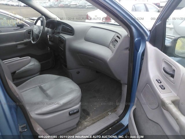 2FMZA52471BA03393 - 2001 FORD WINDSTAR SE BLUE photo 5