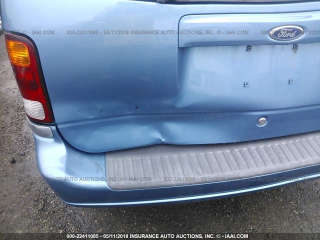 2FMZA52471BA03393 - 2001 FORD WINDSTAR SE BLUE photo 6