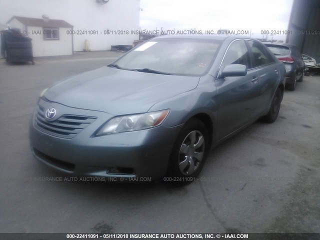 4T1BE46K47U514362 - 2007 TOYOTA CAMRY NEW GENERATION CE/LE/XLE/SE GREEN photo 2
