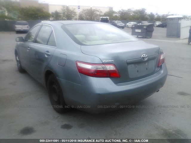 4T1BE46K47U514362 - 2007 TOYOTA CAMRY NEW GENERATION CE/LE/XLE/SE GREEN photo 3
