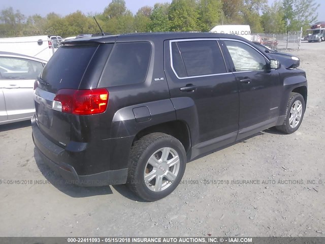 2GKFLVEK6E6139920 - 2014 GMC TERRAIN SLE GRAY photo 4