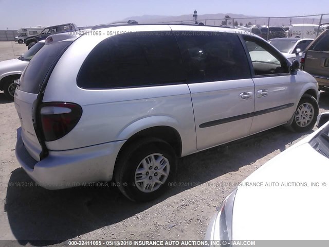 2D4GP44313R199126 - 2003 DODGE GRAND CARAVAN SPORT SILVER photo 4