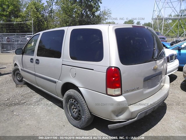 1GNDV231X7D170962 - 2007 CHEVROLET UPLANDER LS თაფლისფერი ფოტო 3