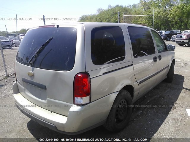 1GNDV231X7D170962 - 2007 CHEVROLET UPLANDER LS თაფლისფერი ფოტო 4