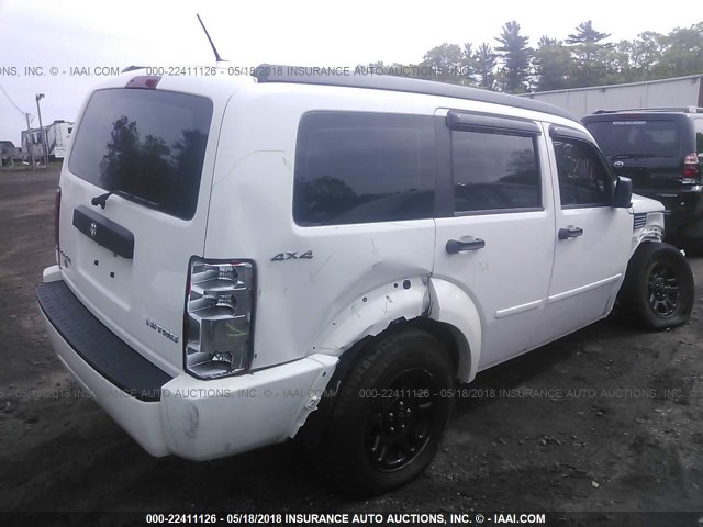 1D4PU2GKXAW105782 - 2010 DODGE NITRO SE WHITE photo 4