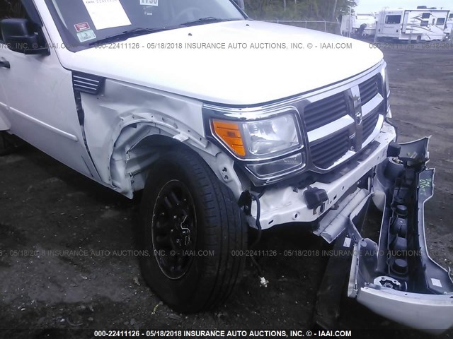 1D4PU2GKXAW105782 - 2010 DODGE NITRO SE WHITE photo 6