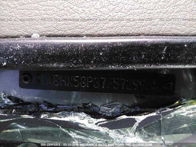 1A8HX58P37F572998 - 2007 CHRYSLER ASPEN LIMITED ნაცრისფერი ფოტო 9