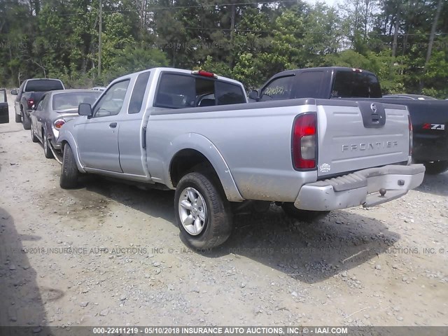 1N6DD26T93C466447 - 2003 NISSAN FRONTIER KING CAB XE SILVER photo 3
