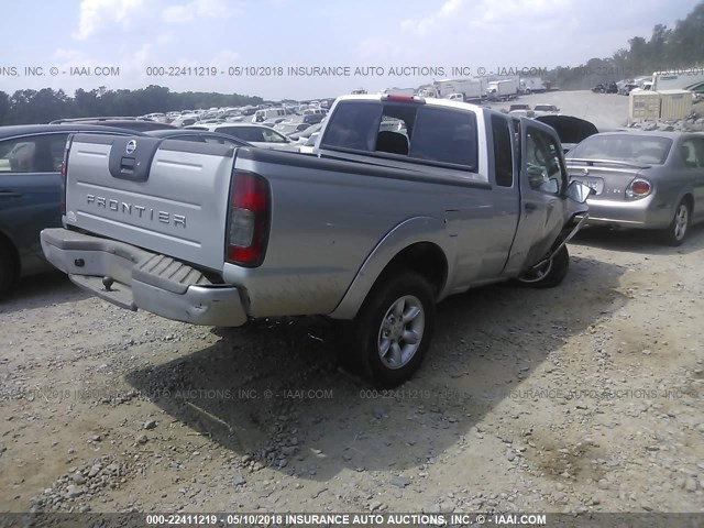 1N6DD26T93C466447 - 2003 NISSAN FRONTIER KING CAB XE SILVER photo 4