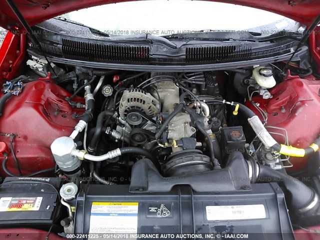 2G1FP22KXV2157825 - 1997 CHEVROLET CAMARO RS RED photo 10