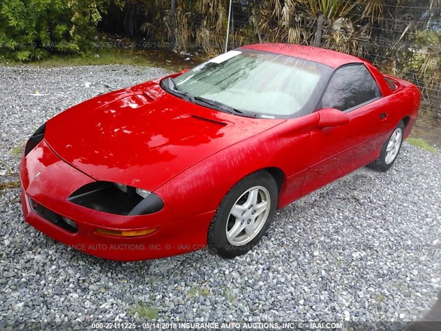 2G1FP22KXV2157825 - 1997 CHEVROLET CAMARO RS RED photo 2