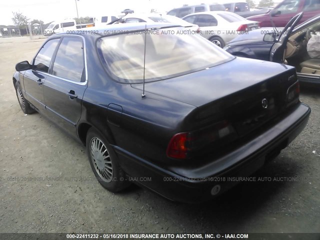 JH4KA7676MC014880 - 1991 ACURA LEGEND LS BLACK photo 3