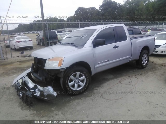 1N6BA06A09N317649 - 2009 NISSAN TITAN XE/SE/LE SILVER photo 2