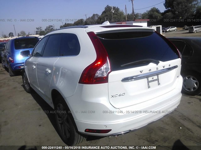 YV449MDK3G2828775 - 2016 VOLVO XC60 T6/PREMIER WHITE photo 3