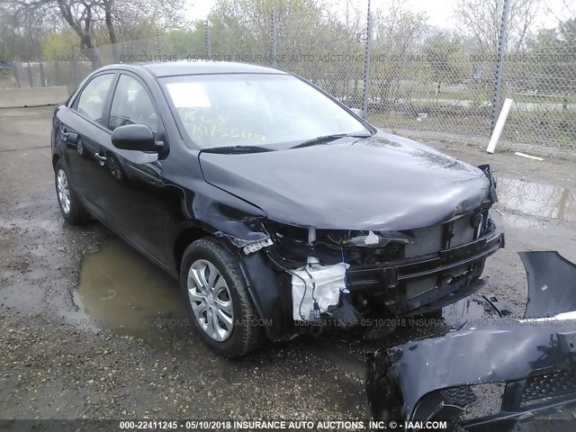 KNAFT4A20B5436049 - 2011 KIA FORTE LX BLACK photo 1