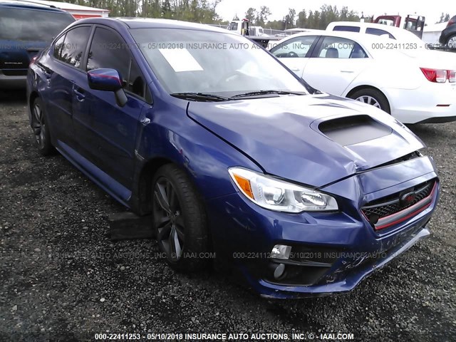 JF1VA1F63H9803449 - 2017 SUBARU WRX PREMIUM BLUE photo 1