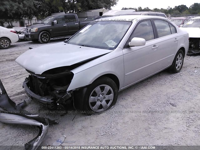 KNAGE123075157244 - 2007 KIA OPTIMA LX/EX SILVER photo 2