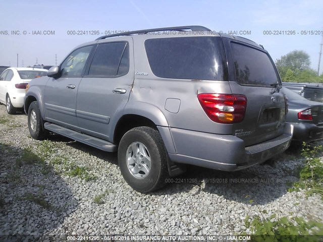 5TDBT48A91S034943 - 2001 TOYOTA SEQUOIA LIMITED PURPLE photo 3