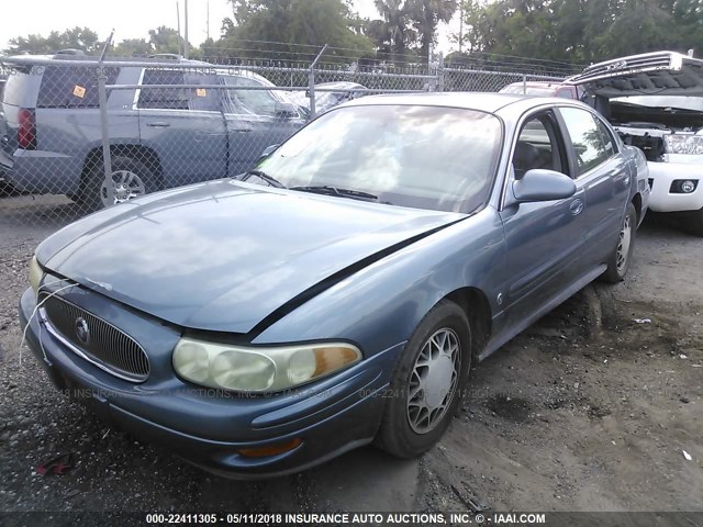 1G4HR54K12U126702 - 2002 BUICK LESABRE LIMITED TEAL photo 2