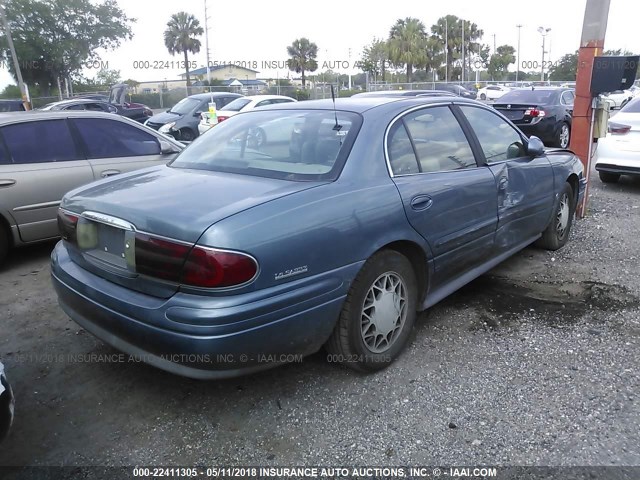 1G4HR54K12U126702 - 2002 BUICK LESABRE LIMITED TEAL photo 4