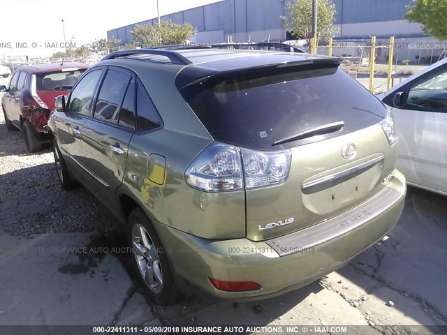 JTJHK31U282036608 - 2008 LEXUS RX 350 GREEN photo 3