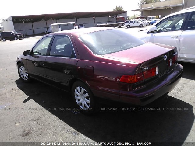JT2BG22K210554309 - 2001 TOYOTA CAMRY CE/LE/XLE 勃艮第红 照片 3