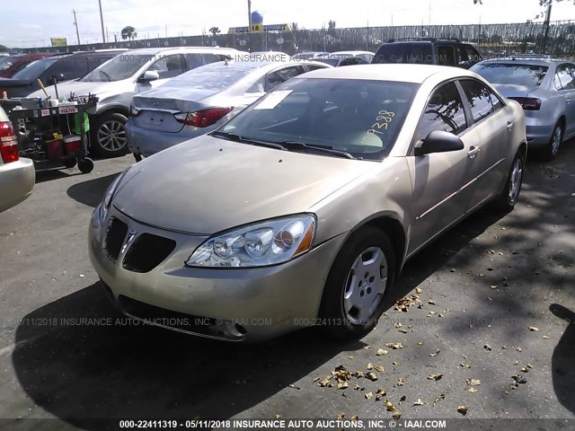 1G2ZF58B774189388 - 2007 PONTIAC G6 VALUE LEADER/BASE Champagne photo 2