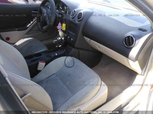 1G2ZF58B774189388 - 2007 PONTIAC G6 VALUE LEADER/BASE Champagne photo 5